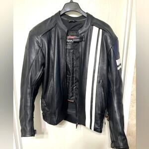 Men's TourMaster Coaster series III motorcycle leather jacket Size LG/44